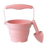 Scrunch Seedling Pot with Trowel Dusty Rose