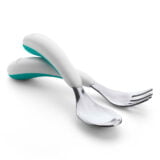 Oxo Tot on the Go Fork and Spoon Set Teal