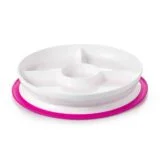 Oxo Tot Stick & Stay Divided Plate Pink