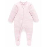 Purebaby Organic 2 Pack Sleepsuit Pink Melange