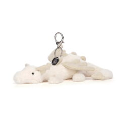 461 jellycat snow dragon bag charm 01