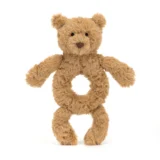 0728 Jellycat Bartholomew Bear Ring Rattle 02