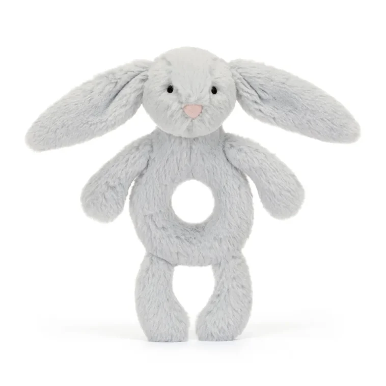 0790 Jellycat Bashful Silver Bunny Ring Rattle 02