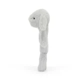 0790 Jellycat Bashful Silver Bunny Ring Rattle 03