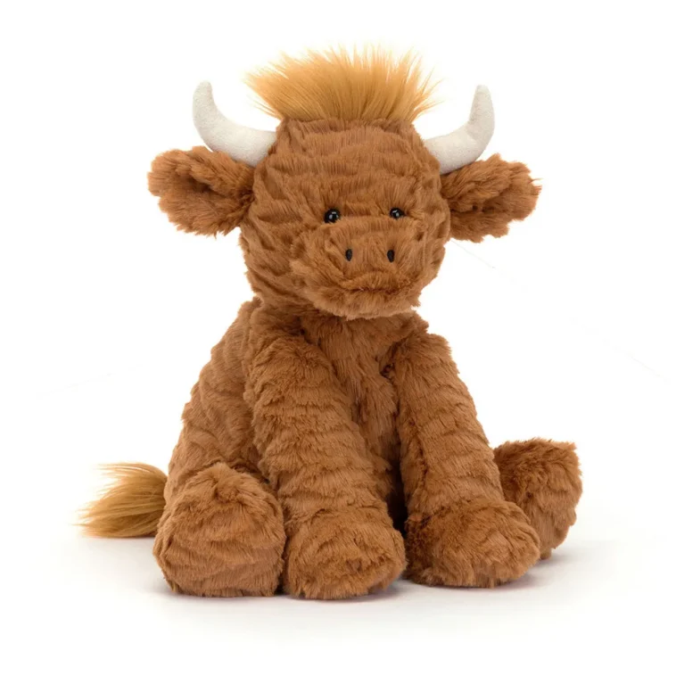 0797 Jellycat Fuddlewuddle Highland Cow 01