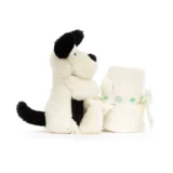 0819 Jellycat Bashful Black and Cream Puppy Soother 2024 04