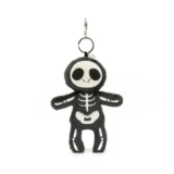 0853 Jellycat Skeleton Bob Bag Charm 02