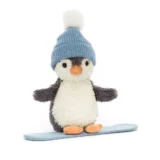 0880 01 Jellycat Peanut Penguin Snowboarding Small Size 01