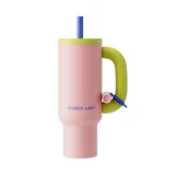 005 01 Chako Lab Bawang Cup Thermos Pink and Green 01