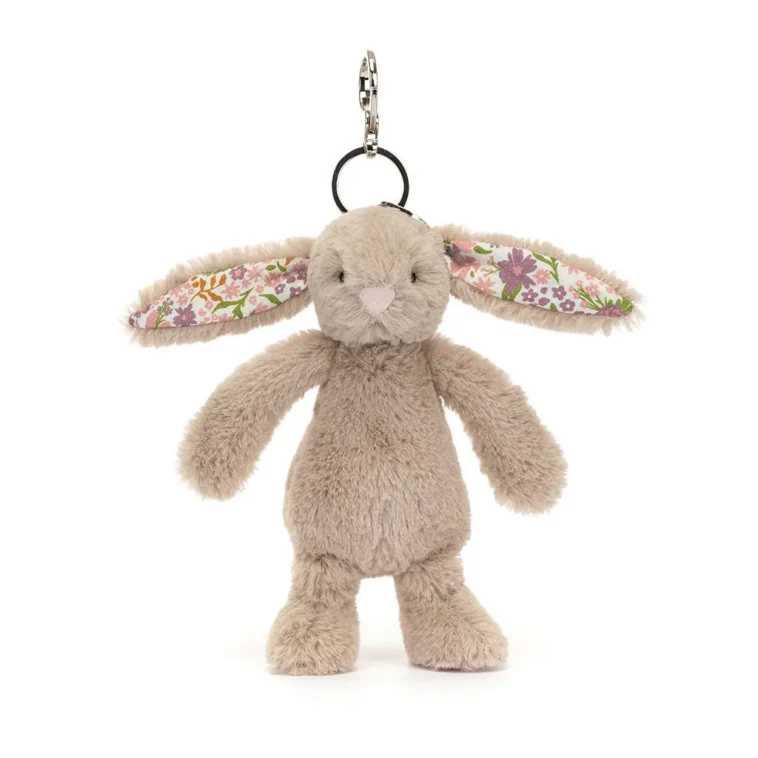 1069 Jellycat Blossom Beige Bunny Petal Bag Charm 01