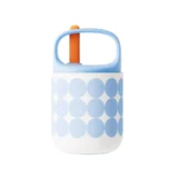 009 01 Chako Lab Bao Bao Cup Thermos Blue Grid 01
