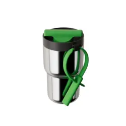 018 05 Chako Lab Rotating Cup Silver and Green 01