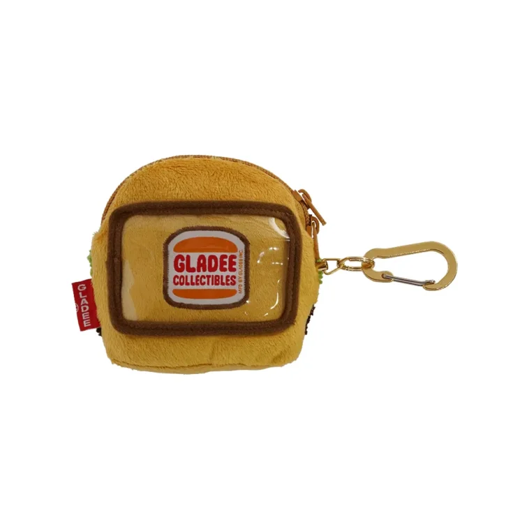 027 Gladee Card Holder Pouch with Zipper Hamburger II 02