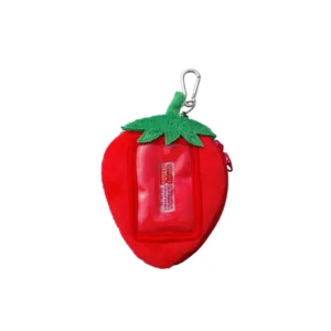 028 Gladee Card Holder Pouch with Zipper Strawberry 02