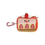 029 Gladee Card Holder Pouch with Zipper Strawberry Shortcake 01