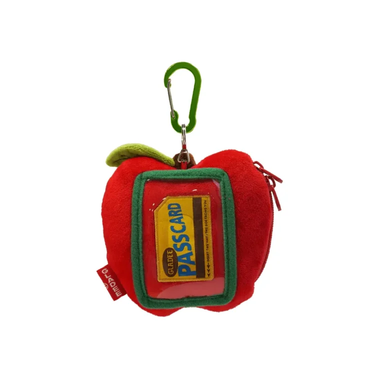 031 Gladee Card Holder Pouch with Zipper Apple 02