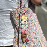 048 Gladee Key Holder Charm Five Scoops Ice Cream Corn 02