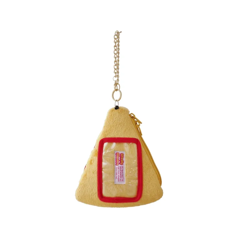 063 Gladee Card Holder Pouch with Zipper New York Style Pizza Pepperoni Slice 02