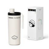 004 01 Zowoki Q18 Milk Tea Series Ceramic Thermos with Straw 800ml Cloud 01
