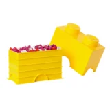 0153 Lego 2 Stud Storage Brick Yellow 02