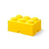 0156 Lego 6 Stud Storage Brick Bright Yellow 01