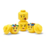 158 Lego Mini Storage Head Set of 4 Pcs 02