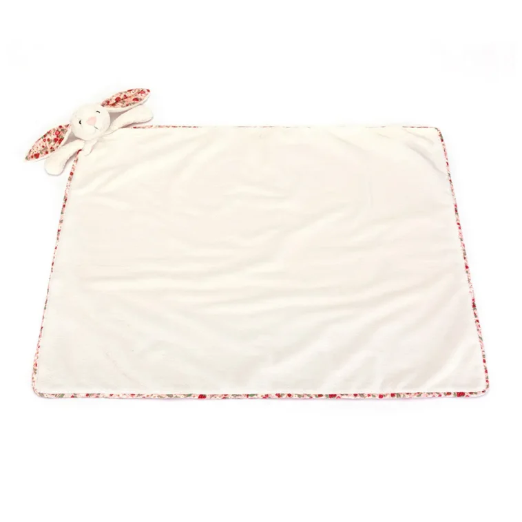 1154 Jellycat Blossom Cream Bunny Berry Blankie 02