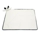 1155 Jellycat Bashful Black and Cream Puppy Blankie 02