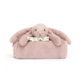 1159 Jellycat Bashful Luxe Rosa Bunny Blankie 01
