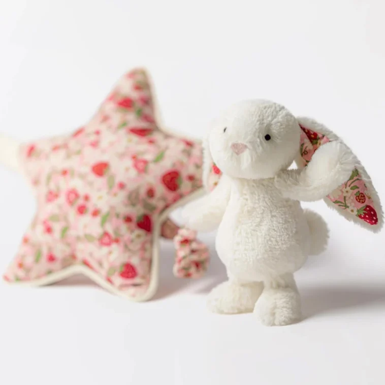 1170 Jellycat Blossom Cream Bunny Berry Musical Pull 02