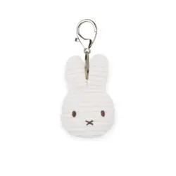 001 01 Miffy Eco Corduroy Flat Keychain 10cm Clasp Edition Offwhite 01