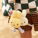 001 Miffy Eco Corduroy Flat Keychain 10cm Clasp Edition Details 02