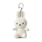 002 01 Miffy Eco Corduroy Keychain 10cm Offhite Clasp Ediiton 01