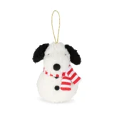 006 01 Peanuts Snoopy Eco Tiny Teddy Snowman 10cm Cream 03