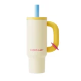 006 06 Chako Lab Bawang Cup Thermos Stainless Steel 1100ml Ceramic White and Yellow Thumbnail 01