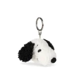 008 01 Peanuts Snoopy Head Eco Tiny Teddy Keychain 4 5cm Cream Ring Edition 01