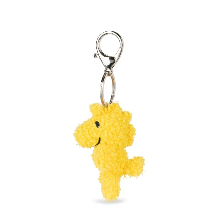 009 01 Peanuts Woodstock ECO Tiny Teddy Keychain 7cm Yellow Clasp Edition 01