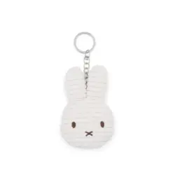 025 01 Miffy Eco Corduroy Flat Keychain 10cm Chain Edition Offwhite 01