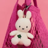 035 01 Miffy Four Leaf Clover Keychain 10cm Offwhite Clasp Edition 02