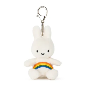 037 Miffy Rainbow Keychain 10cm Clasp Edition Offwhite 01