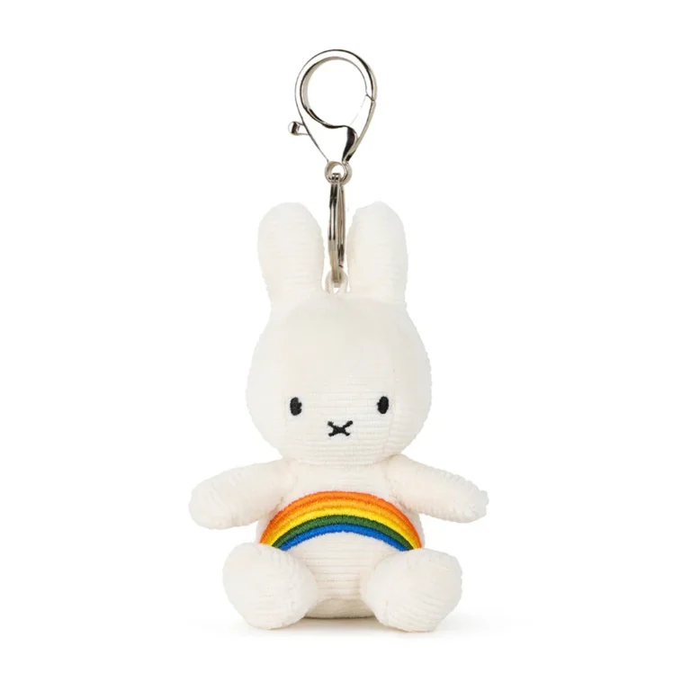 037 Miffy Rainbow Keychain 10cm Clasp Edition Offwhite 01