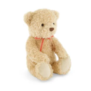 012 01 Snuggle Bunnies Arthur the Bear 36cm Red Stripe Ribbon Bow 01