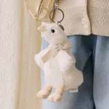 013 01 Snuggle Bunnies Rosie the Duck Keyring Neck Bow 02