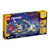 Lego Creator Space Roller Coaster Set 31142 Box with Blue Track Rockets and Minifigures 874 Pieces 9+ Age 3 in 1 Playset