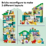 0260 Lego Duplo 3 in 1 Modern Family House with Figures 10470 06