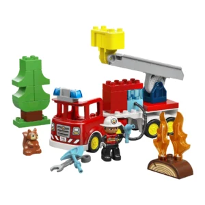 0261 Lego Duplo Fire Truck with Hose and Firefighter 10473 01
