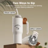 010 Zowoki Q15 Stainless Steel Thermos Tumbler with Stainless Steel Straw 1250ml 02