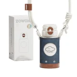 011 01 Zowoki Hx Sip Buddy Thermos Bottle with Denim Bottle Sleeve 560ml White Cloud 01