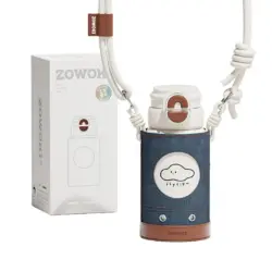 011 01 Zowoki Hx Sip Buddy Thermos Bottle with Denim Bottle Sleeve 560ml White Cloud 01