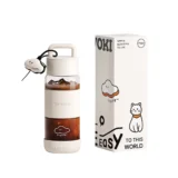 016 01 Zowoki Gn High Borosilicate Glass Water Bottle with Anti Slip Cup Holder 710ml White Cloud 01